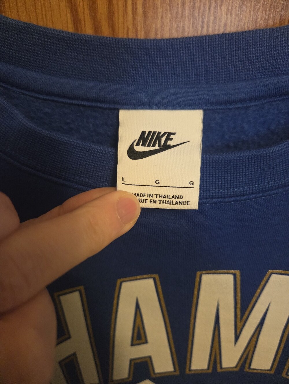 Nike Los Angeles Dodgers 2025 World Series Champs Sweatshirt Sz Large Men's MLB - Picture 3 of 6